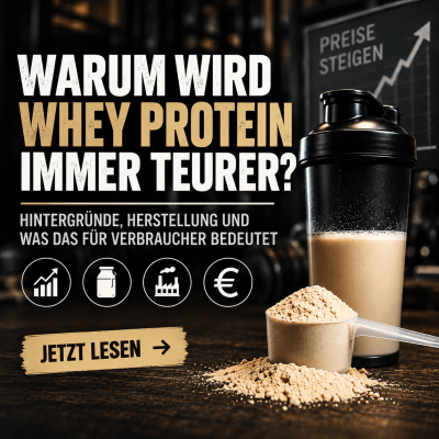 Warum wird Whey Protein immer teurer? Herstellung, Hintergründe &amp; was du beim Kauf beachten solltest - Whey Protein Preise 2026: Warum wird es teurer?