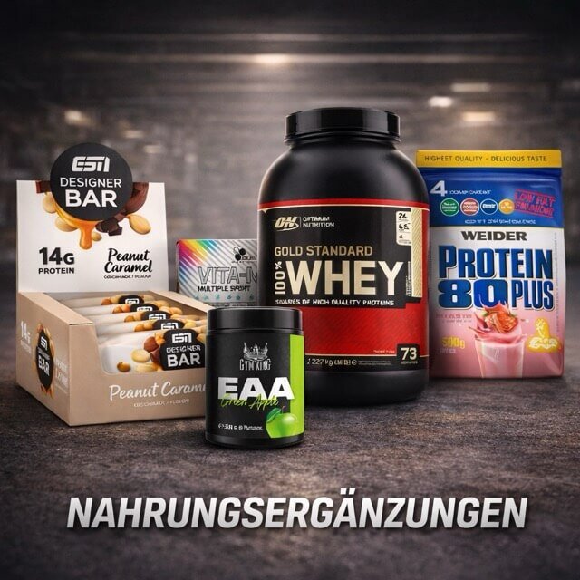 Whey, Eiweßriegel und Supplements