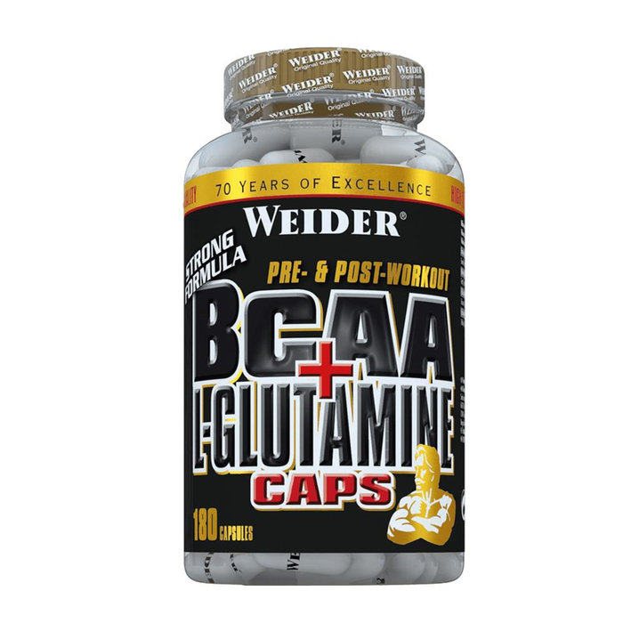 Weider BCAA + L-Glutamin Caps 180 Kapseln Dose