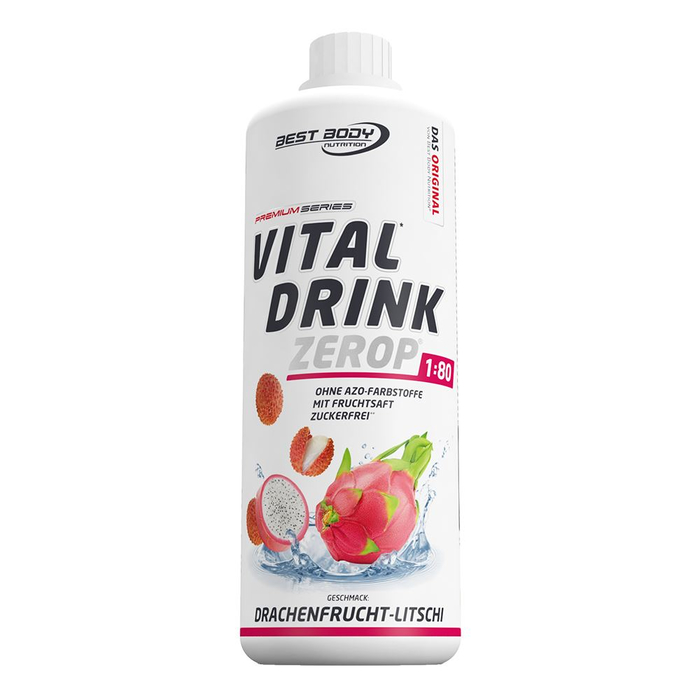 Best Body Vital Drink 1000ml Flasche Mineraldrink Drachenfrucht