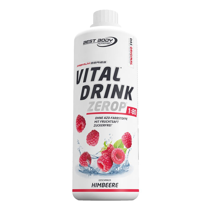 Best Body Vital Drink 1000ml Flasche Mineraldrink Himbeere
