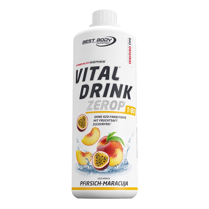 Best Body Vital Drink 1000ml Flasche Mineraldrink Pfirsich-Maracuja