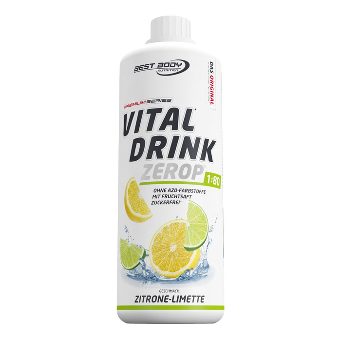 Best Body Vital Drink 1000ml Flasche Mineraldrink Zitrone-Limette
