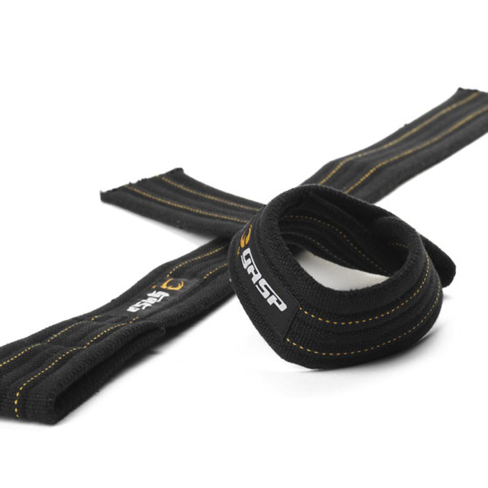 GASP Power Wrist Suspender Belt Lifting Straps Cotton Black Bodybuilding Fitness