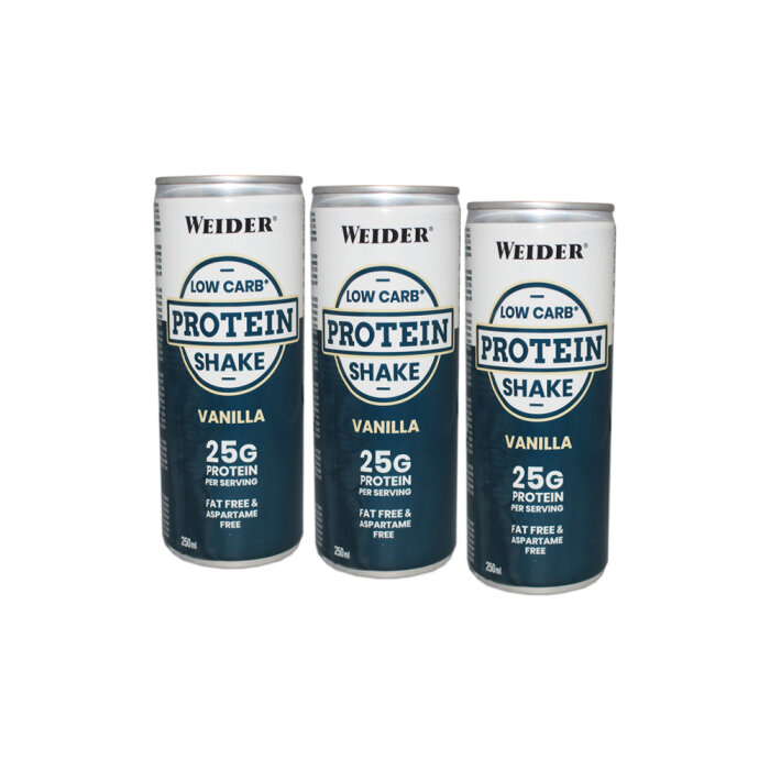 Weider 25g High Protein Shake 24 x 250ml Dose Kiste (Pfandartikel) Vanilla