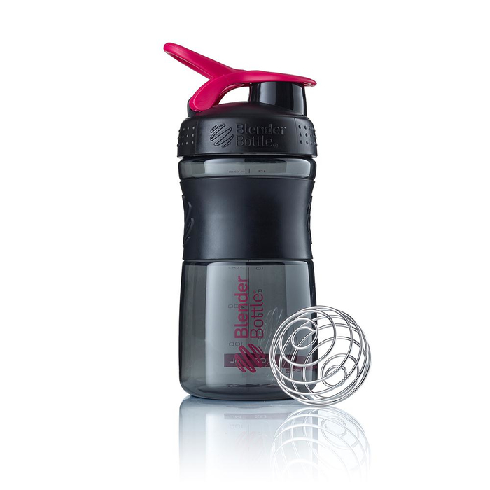 Blender Bottle Trinkflasche Sportmixer 590ml Black-Pink