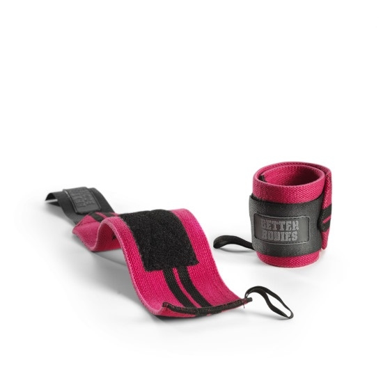 Better Bodies Womens Wrist Wraps Pink
