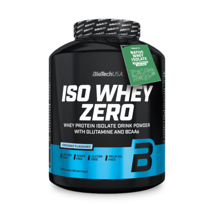 Biotech USA Iso Whey Zero Protein laktosefrei 2270g Dose Vanille