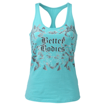 Better Bodies Printed T-Back 95% Baumwolle 5% Elasthan (110687) Bright Orange L