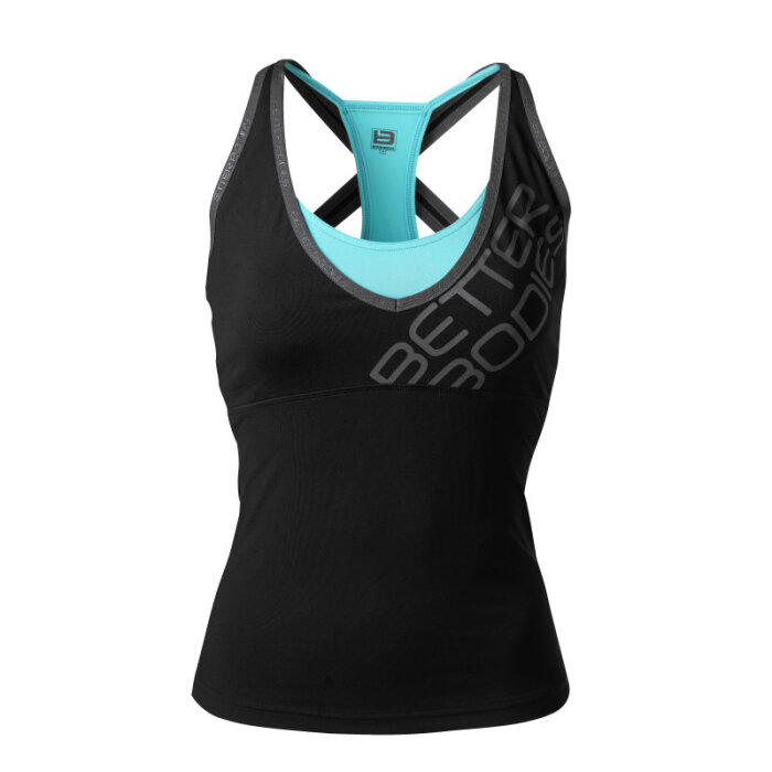 Better Bodies Support 2-Layer Top 89% Polyamide 11% Elasthan (110669) M Black