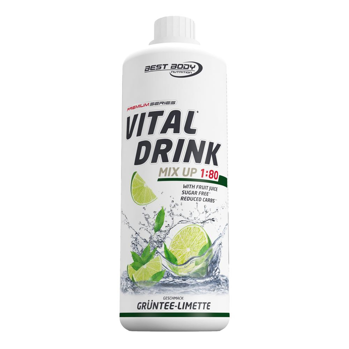 Best Body Vital Drink 1000ml Flasche Mineraldrink Grntee Limette