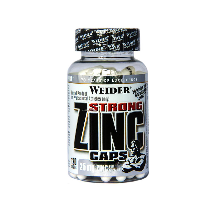 Weider Strong Zinc Caps 120 Zink Kapseln Dose
