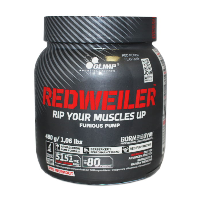 Olimp R-Weiler Redweiler 480g Powder Red Punch