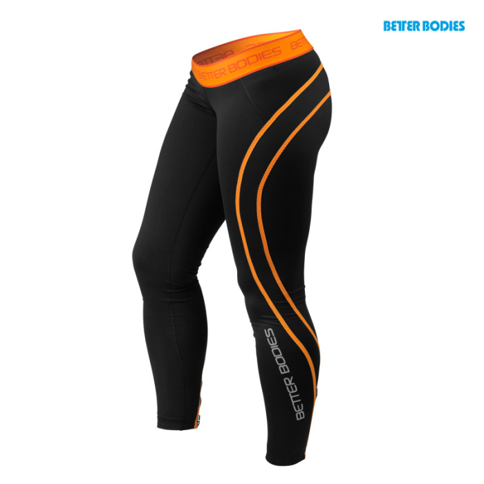 Better Bodies Athlete Tights (110712) XS Black/Orange