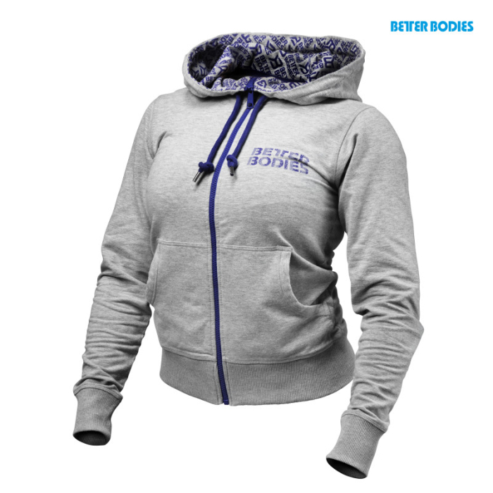 Better Bodies Soft Logo Hoodie (1107649) Grey Melange L