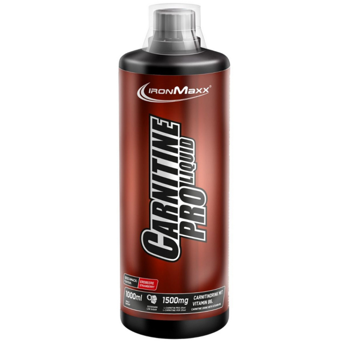 IronMaxx L-Carnitin Pro Liquid 1000ml Flasche Erdbeere