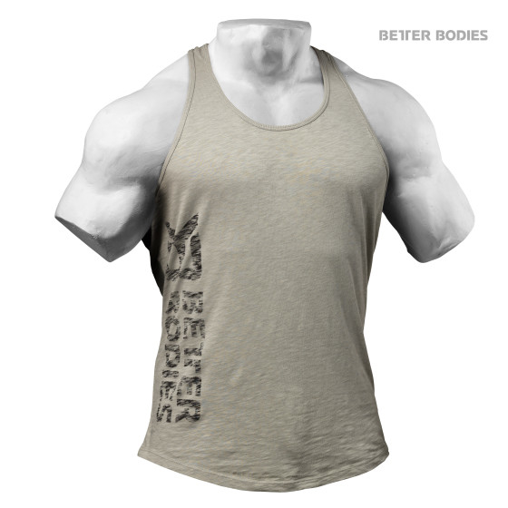 Better Bodies Symbolprinted T-Back (120790) Mens Bodybuilding Fitness Tank Top Grey XL