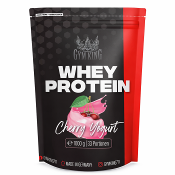 Gym King Whey Protein 1000g Beutel Kirsch-Joghurt