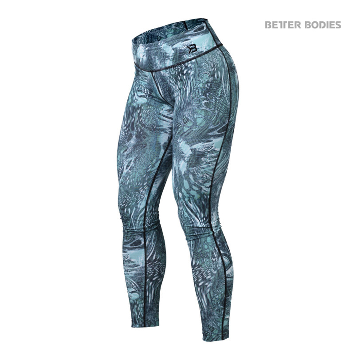 Better Bodies Printed Tights (110807) XS Turqise