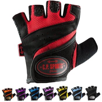 CP Sports Lady-Fitness-Handschuh Profi-Grip F9-3 bunt M Rot