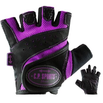 CP Sports Lady-Fitness-Handschuh Profi-Grip F9-3 bunt M Schwarz