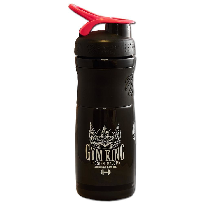 Blender Bottle Gym King Edition 828ml Schwarz-Pink