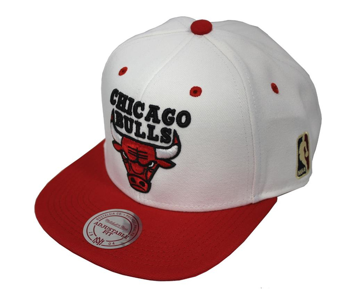 Mitchell & Ness Snapback Caps Chicago Bulls MBB0114Wht