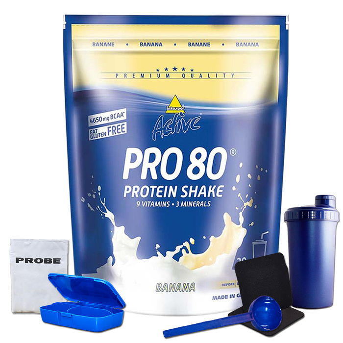 Inko Active Pro 80 500g Beutel + Bonus Vanille Shaker