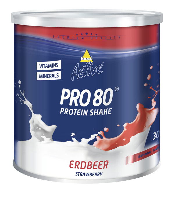 Inko Active Pro 80 750g Protein Eiwei Dose Erdbeere