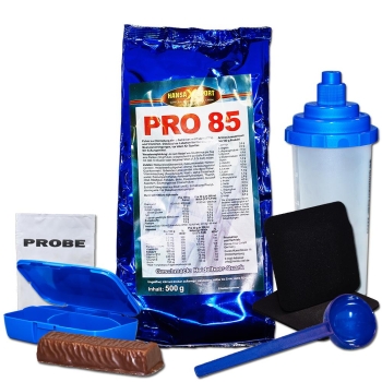 HansaXSport Protein 85 500g Beutel + Bonus Banane...