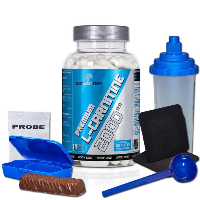 Bodyworldgroup BWG L-Carnitin 2000mg 100 Kapseln + Bonus Dosierlöffel