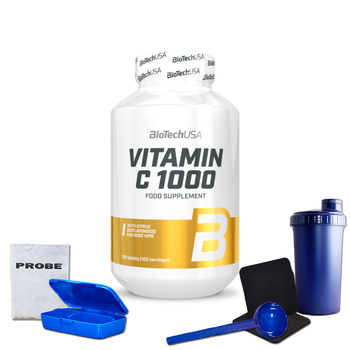 Biotech Vitamin C 1000 100 Tabletten + Bonus Dosierlöffel