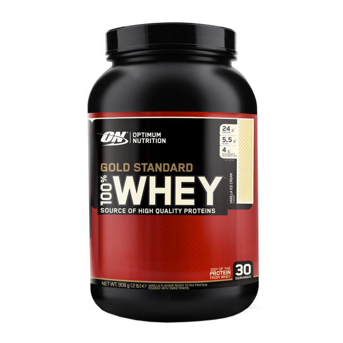 Optimum Nutrition 100% Whey Gold Standard 896g Dose Strawberry