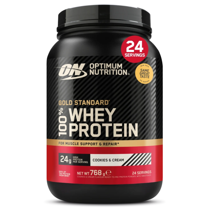 Optimum Nutrition 100% Whey Gold Standard Protein 768 Gramm Dose Strawberry