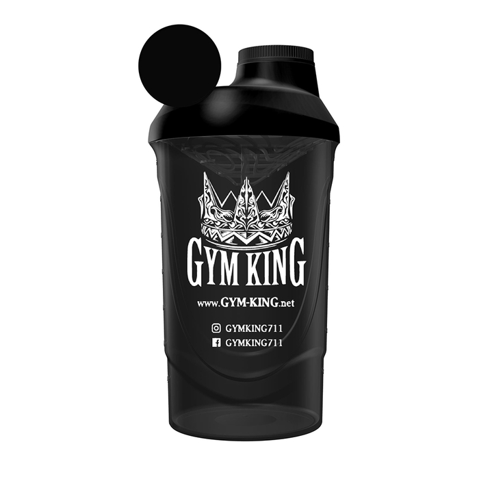 Gym King Wave Shaker 600ml Schwarz