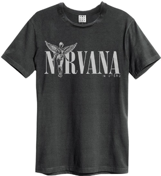 Amplified Mens Tee Nirvana IN Utero Mens T-Shirt Charcoal...