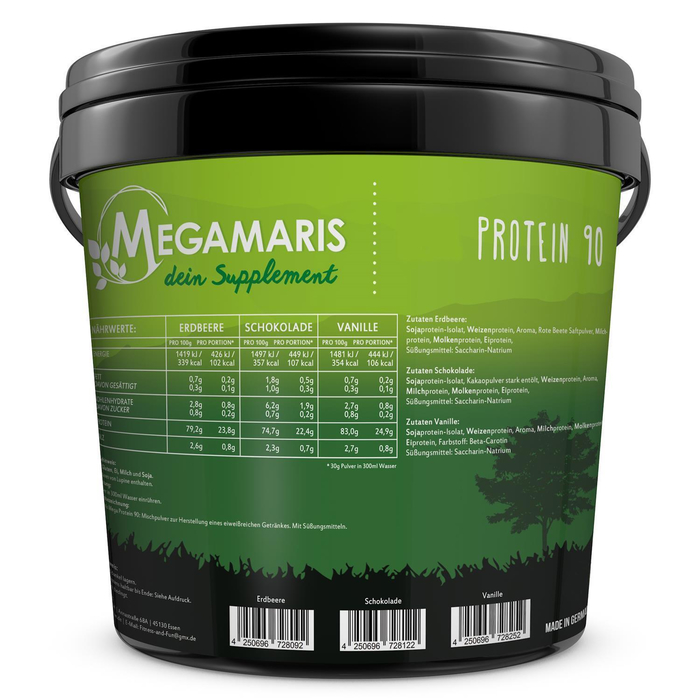 Megamaris Protein 90 5kg Dose Schoko