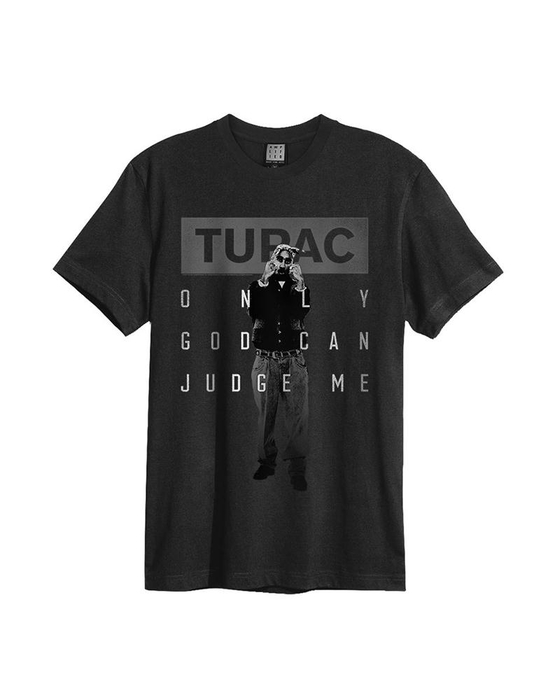 Amplified Mens Tee Tupac only God can judge me blk