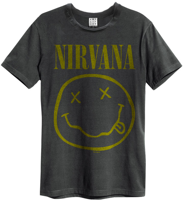 Amplified Mens Tee Nirvana Smiley Face