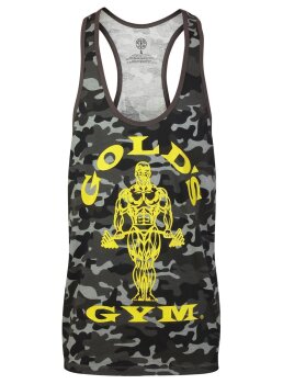 Golds Gym Muscle Joe Premium Tank Camo Black