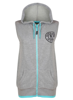 Golds Gym Ladies Muscle Joe Sleeveless Hoodie