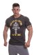 Golds Gym Muscle Joe T-Shirt Bodybuilding Fitness Mens Sports Shirt Charcoal