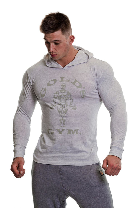 Golds Gym Muscle Joe Long Sleeve Hoodie Mens Hooded Sweatshirt Fitness