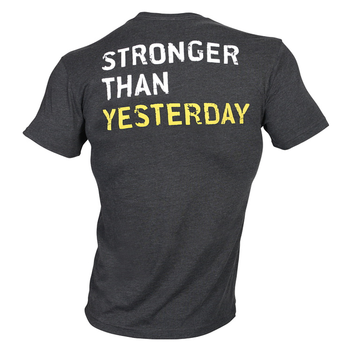 Golds Gym Stronger Than YESTERDAY - dark grey S