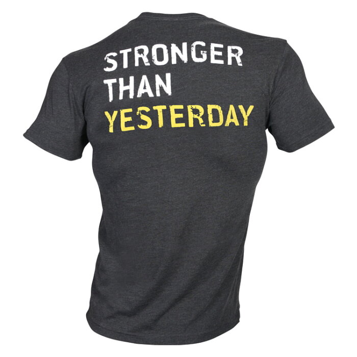 Golds Gym Stronger Than YESTERDAY - dark grey M