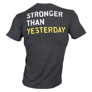 Golds Gym Stronger Than YESTERDAY - dark grey L