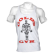 Golds Gym Classic Stringer Tank Top White/White S-XXL Bodybuilding Fitness S