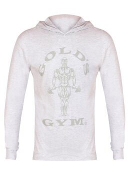Golds Gym Muscle Joe Long Sleeve Hoodie Mens Hooded Sweatshirt Fitness L