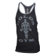 Golds Gym Muscle Joe Contrast Stringer Tank Top Black Fitness Sport M