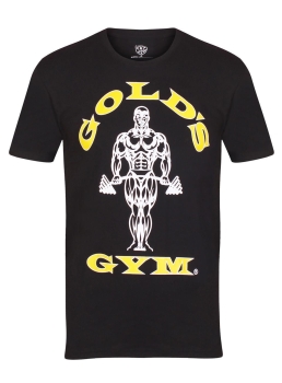 Golds Gym Muscle Joe T-Shirt Bodybuilding Fitness Shirt Mens Black S